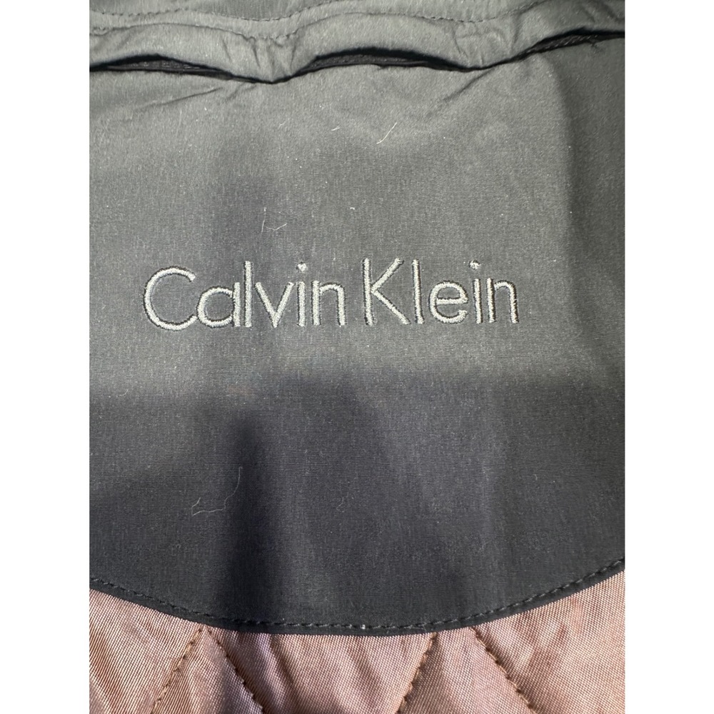 Calvin Klein Mens Car Coat Charcoal‎ Gray Removable Liner Trench Jacket Size XL - Picture 11 of 16